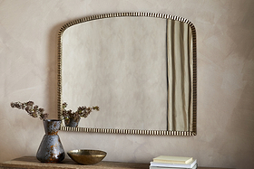 Juhli Arched Mirror - Aged Antique Brass - Large