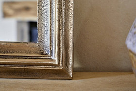 Yamuna Rectangular Mirror - Aged Antique Brass