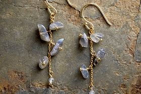 Jaradi Labradorite Earrings - Gold-GIFTING-Nkuku