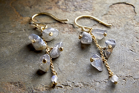 Jaradi Labradorite Earrings - Gold-GIFTING-Nkuku