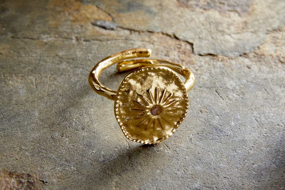 Mvua Ring - Gold-GIFTING-Nkuku