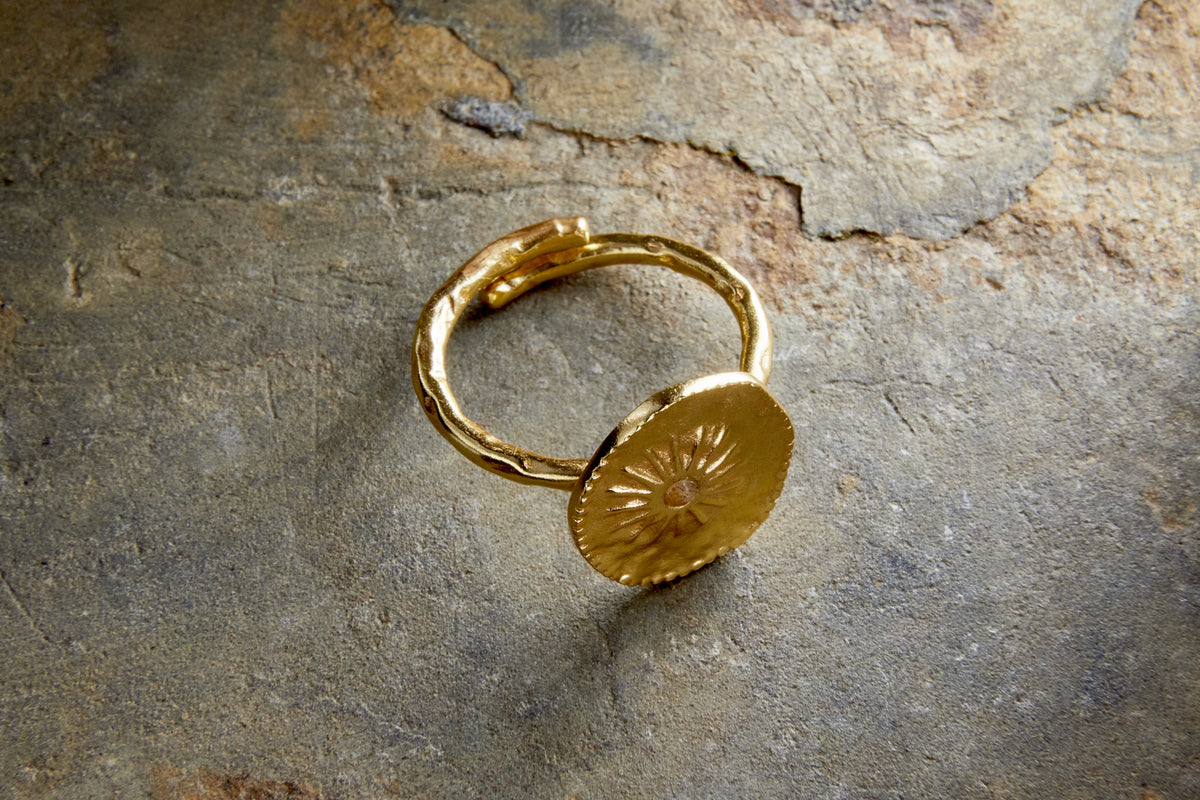 Mvua Ring - Gold-GIFTING-Nkuku