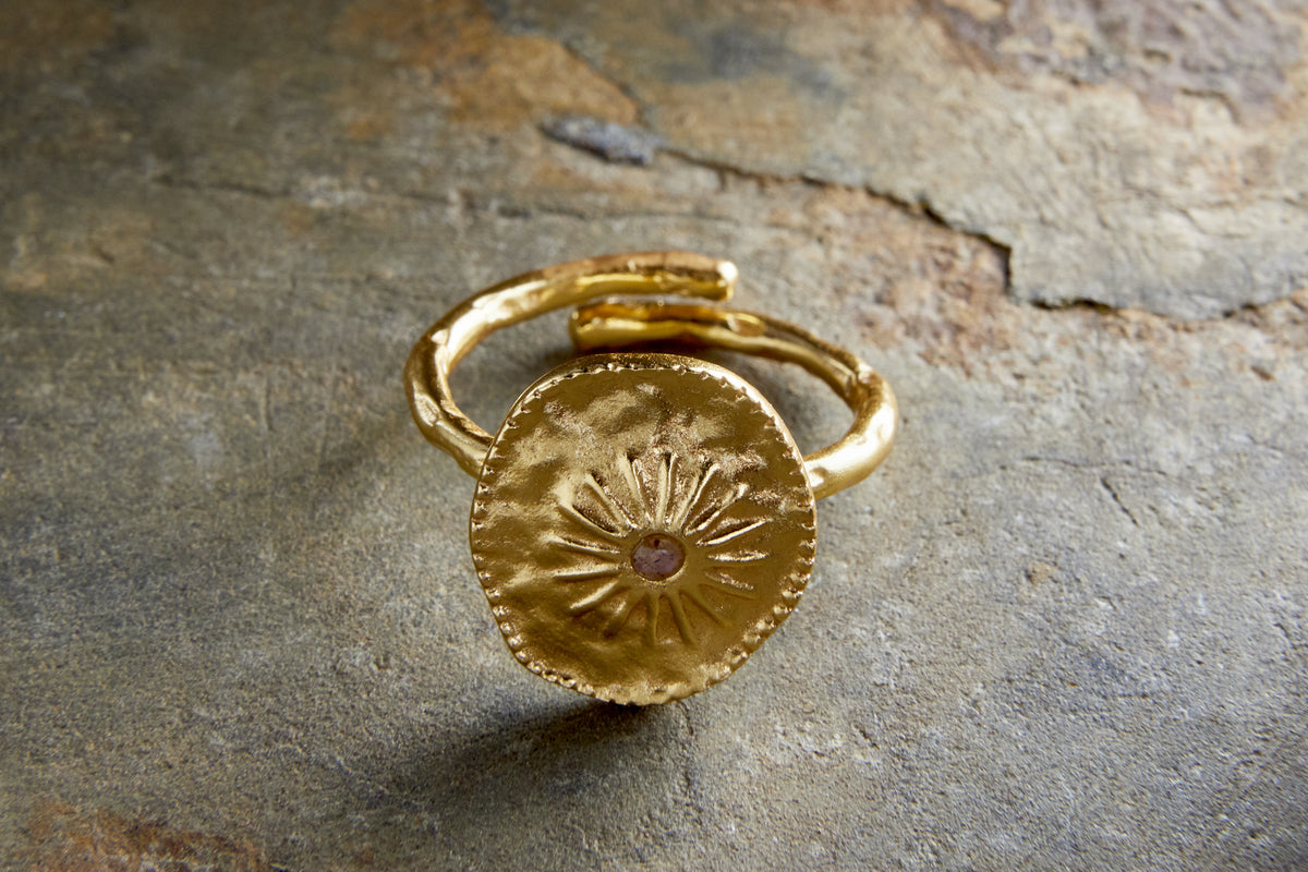 Mvua Ring - Gold-GIFTING-Nkuku