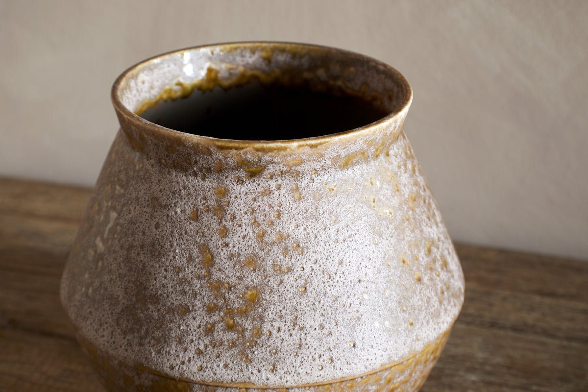 Agua Vase - Brown-VASES & PLANTERS-Nkuku