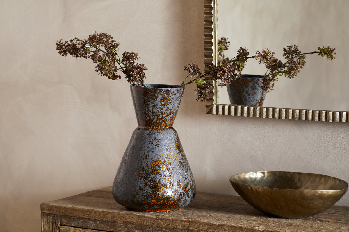 Brija Vase - Brown-VASES & PLANTERS-Nkuku