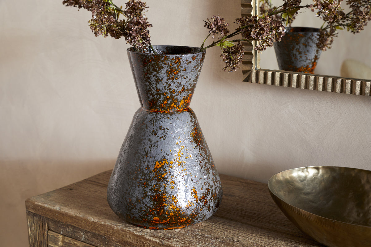 Brija Vase - Brown-VASES & PLANTERS-Nkuku