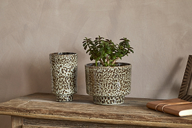 Uzuri Vase - Brown - Tall-VASES & PLANTERS-Nkuku