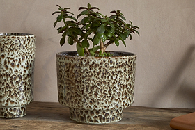 Uzuri Vase - Brown - Tall-VASES & PLANTERS-Nkuku