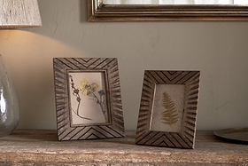 Janoni Mango Wood Frame - Mango Wood-DECORATIVE ACCESSORIES-Nkuku