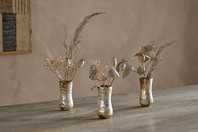 Rumi Mini Vases - Silver Rust - (Set of 3)-VASES & PLANTERS-Nkuku