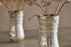 Rumi Mini Vases - Silver Rust - (Set of 3)-VASES & PLANTERS-Nkuku
