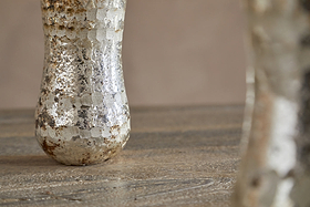 Rumi Mini Vases - Silver Rust - (Set of 3)-VASES & PLANTERS-Nkuku