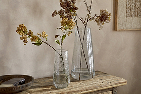 Nyuki Vase - Clear-VASES & PLANTERS-Nkuku