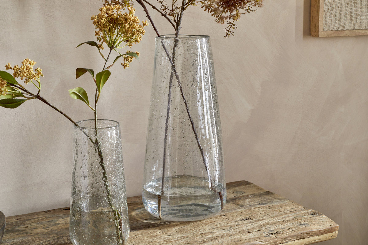 Nyuki Vase - Clear-VASES & PLANTERS-Nkuku