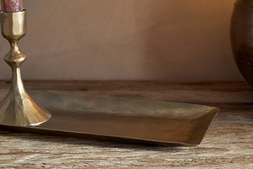 Neram Decorative Tray - Antique Black-DECORATIVE ACCESSORIES-Nkuku