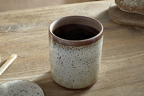 Cam Lidded Storage Jar - Mocha-KITCHEN STORAGE & UTILITY-Nkuku