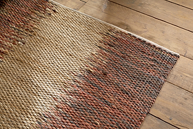 Kekere Jute & Cotton Rug - Natural & Rust - 150 x 240cm-RUGS-Nkuku