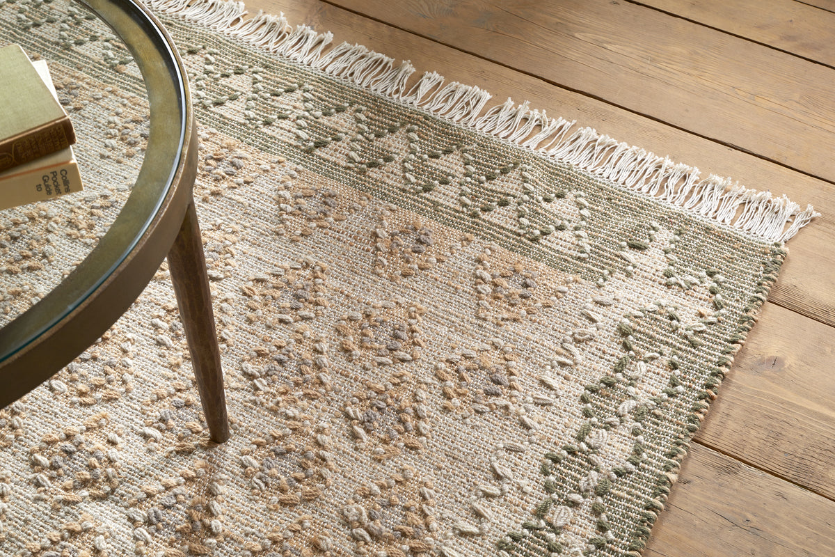 Erin Wool & Jute Rug - Natural & Grey - 150 x 240cm-RUGS-Nkuku