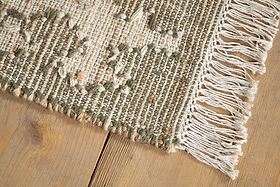 Erin Wool & Jute Rug - Natural & Grey - 150 x 240cm-RUGS-Nkuku