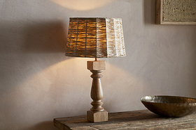 Jiji Woven Raffia Shade - Natural-SHADES-Nkuku