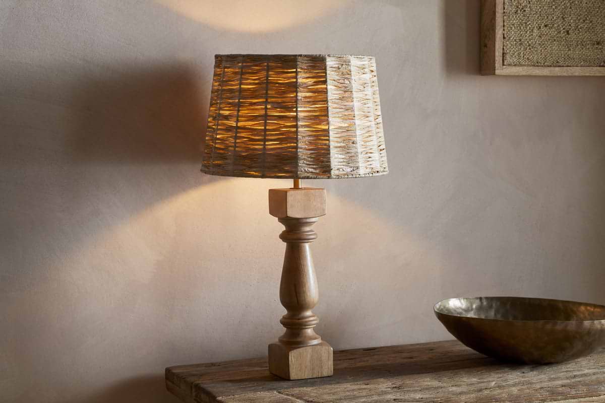 Jiji Woven Raffia Shade - Natural-SHADES-Nkuku