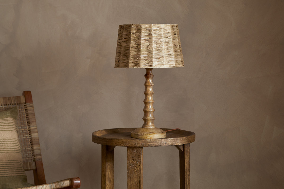 Jiji Woven Raffia Shade - Natural-SHADES-Nkuku