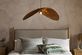Essubi Raffia Organic Weave Pendant - Natural-LIGHTS-Nkuku