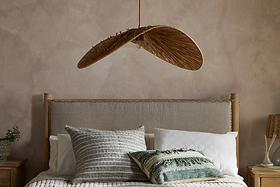 Essubi Raffia Organic Weave Pendant - Natural-LIGHTS-Nkuku
