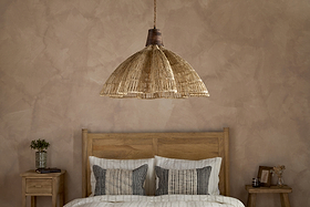 Tudai Woven Jute Pendant - Natural-LIGHTS-Nkuku