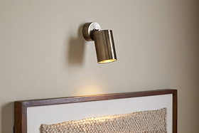 Boni Directional Spot Light - Aged Antique Brass-LIGHTS-Nkuku