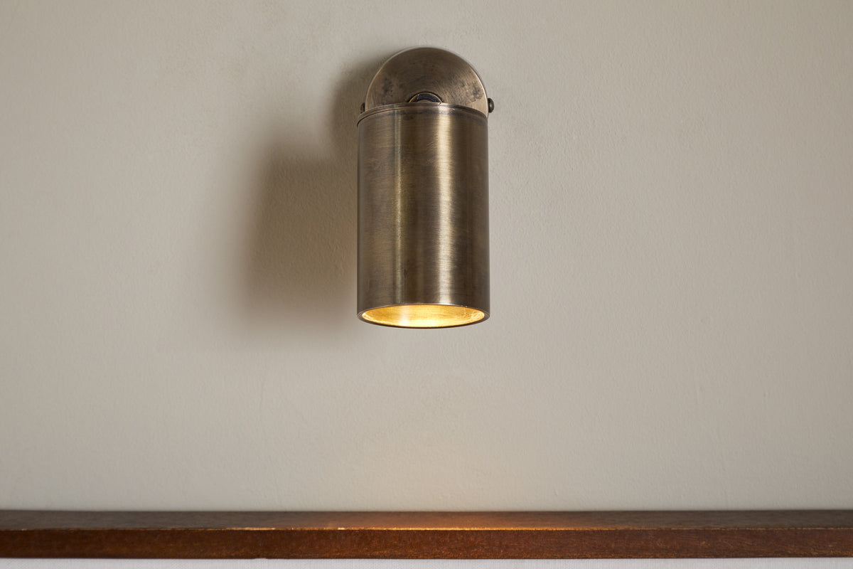 Boni Directional Spot Light - Aged Antique Brass-LIGHTS-Nkuku