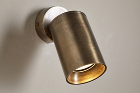 Boni Directional Spot Light - Aged Antique Brass-LIGHTS-Nkuku