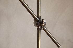 Thenkara Directional Desk Lamp - Antique Brass-LAMPS-Nkuku