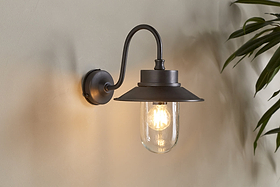 Alwar Outdoor Wall Light - Antique Bronze-LIGHTS-Nkuku