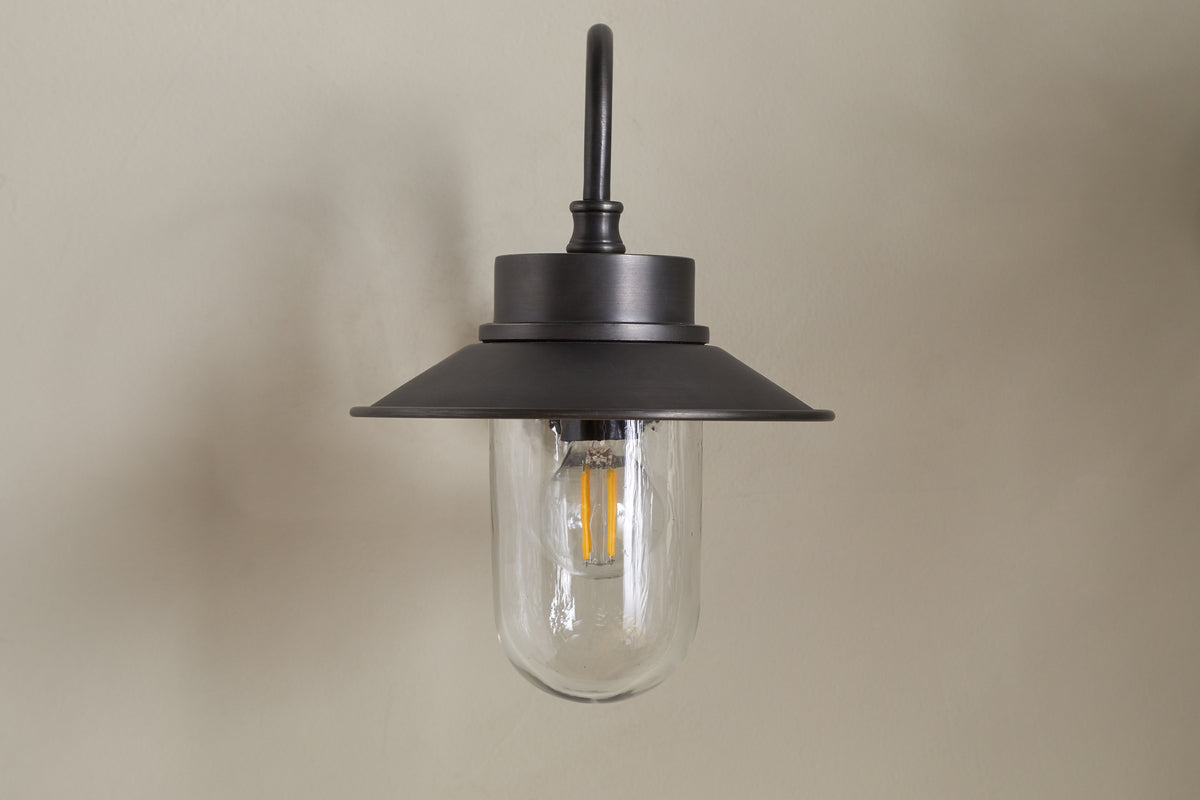 Alwar Outdoor Wall Light - Antique Bronze-LIGHTS-Nkuku