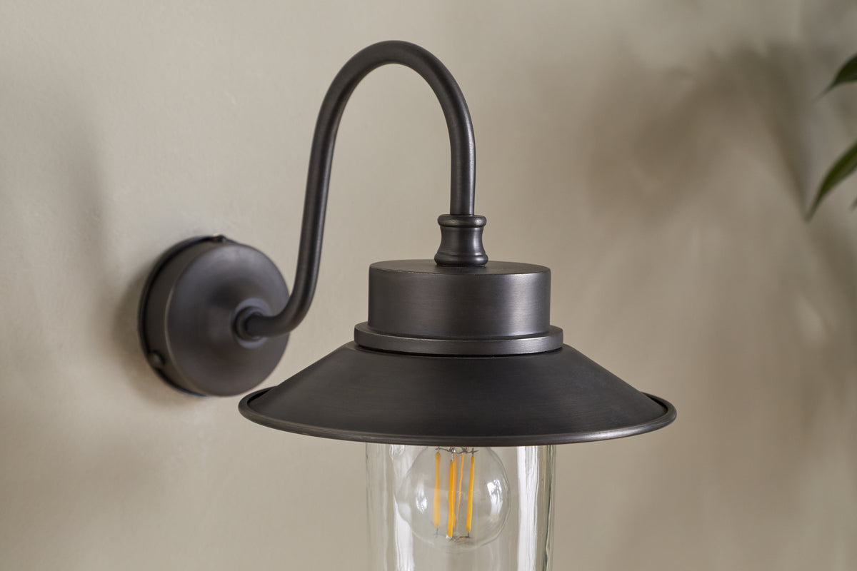 Alwar Outdoor Wall Light - Antique Bronze-LIGHTS-Nkuku