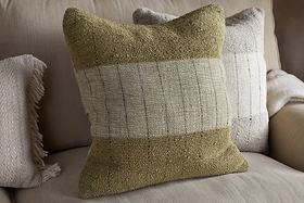 Mayla Cushion Cover - Olive Green - 50 x 50cm-TEXTILES-Nkuku