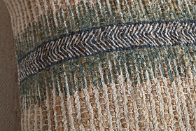 Zairya Jute & Cotton Cushion Cover - Sea Foam-TEXTILES-Nkuku