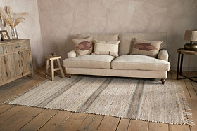 Zairya Kilim Rug - Natural - 150 x 240cm-RUGS-Nkuku
