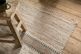 Zairya Kilim Rug - Natural - 150 x 240cm-RUGS-Nkuku