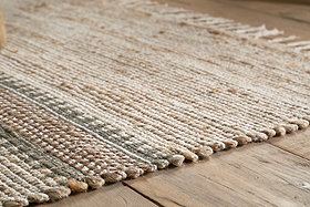 Zairya Kilim Rug - Natural - 150 x 240cm-RUGS-Nkuku