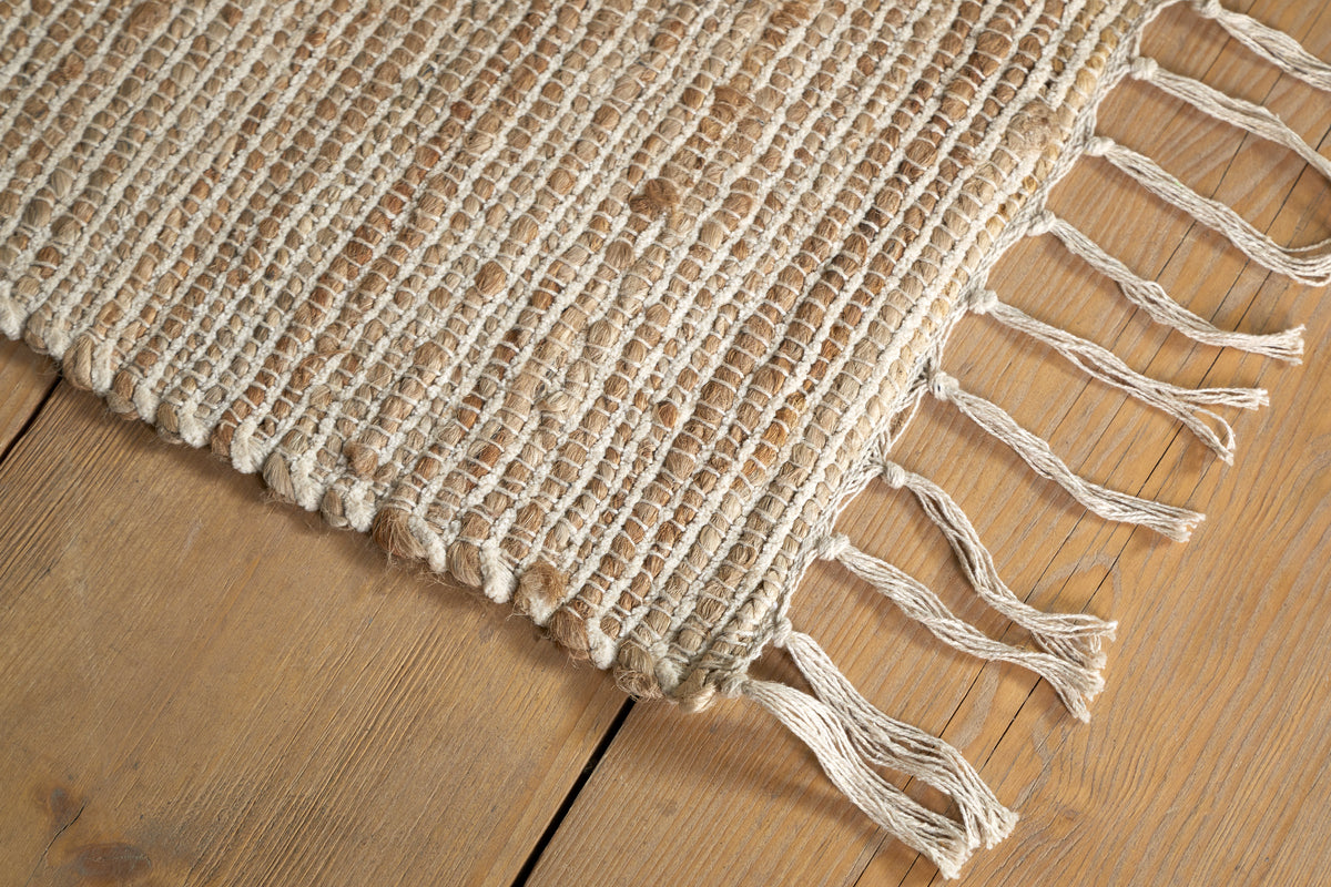 Zairya Kilim Rug - Natural - 150 x 240cm-RUGS-Nkuku