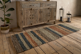 Lasang Jute Runner - Rust - 66 x 200cm-RUGS-Nkuku