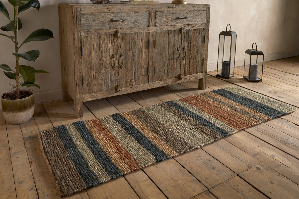 Lasang Jute Runner - Rust - 66 x 200cm-RUGS-Nkuku