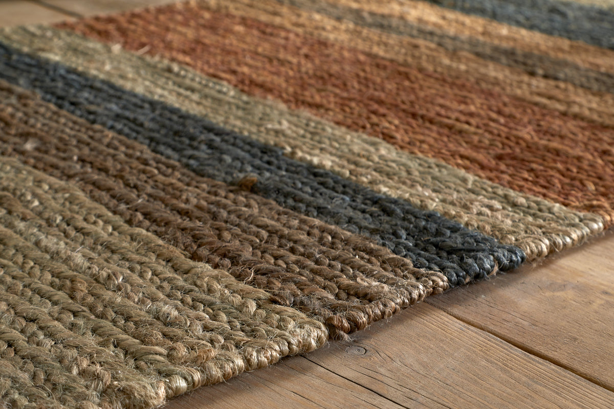 Lasang Jute Runner - Rust - 66 x 200cm-RUGS-Nkuku