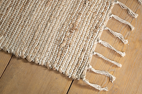 Zairya Jute & Cotton Rug - Sea Foam - 150 x 240cm-RUGS-Nkuku