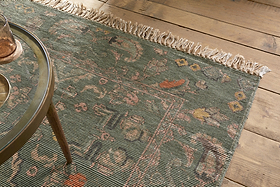 Okuta Jute Heirloom Rug - Olive Green - 150 x 240cm-RUGS-Nkuku