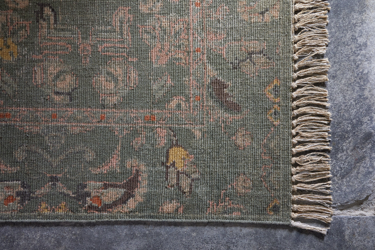 Okuta Jute Heirloom Rug - Olive Green - 150 x 240cm-RUGS-Nkuku