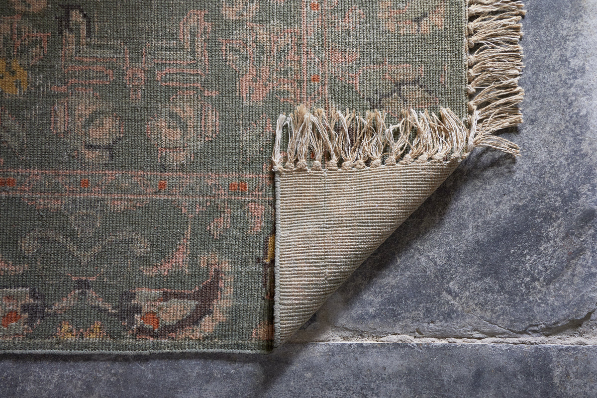 Okuta Jute Heirloom Rug - Olive Green - 150 x 240cm-RUGS-Nkuku
