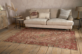 Ikowe Recycled PET Rug - Tonal Red - 150 x 240cm-RUGS-Nkuku